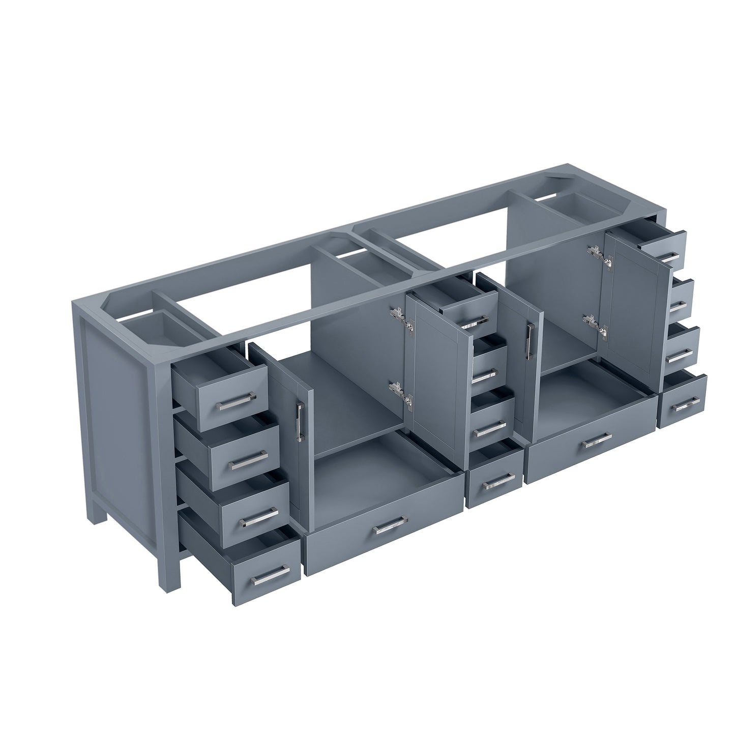 Jacques 84" Dark Grey Vanity Cabinet Only