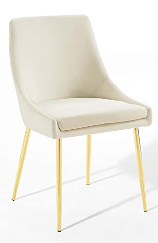 Modway Viscount Performance Velvet Upholstered Side Dining Chairs Set of 2