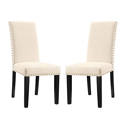 Modway Parcel Dining Fabric Side Chair in Gray