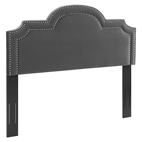 Modway Belinda Velvet Twin Headboard with Charcoal Finish MOD-6568-CHA