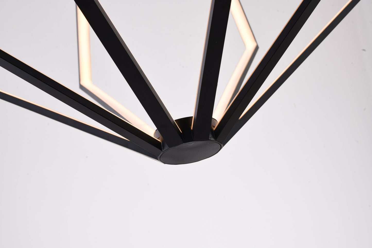 Black LED Chandelier - WE02C25BK