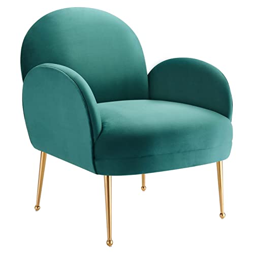 Modway Transcend Performance Velvet Armchair with Teal Finish EEI-5026-TEA