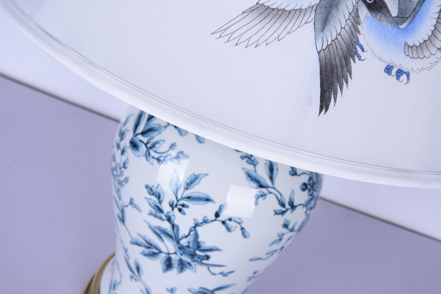 Blue& White Table Lamp - FUM01T9B