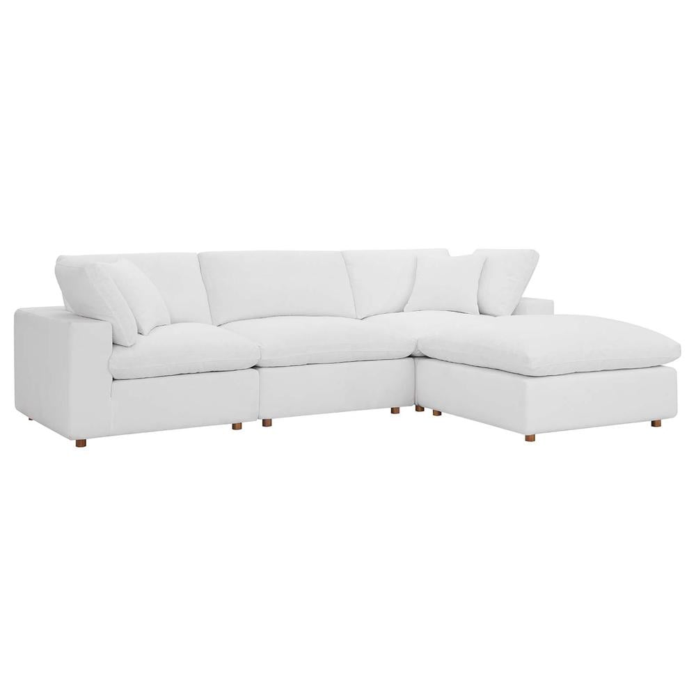 Commix Down Filled Overstuffed 4 Piece Sectional Sofa Set-EEI-3356