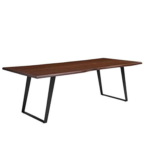 Modway Live Edge Ardor Dining Table, 96", Black Walnut