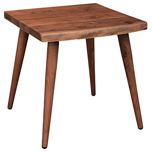 Whi Solid Wood Live Edge Accent, Side TABLE, WALNUT