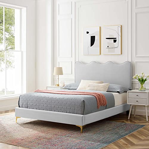 Modway Current Platform, Full, Light Gray