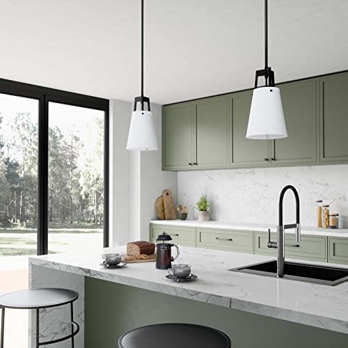 Modway Aspire Pendant Light in White Brass