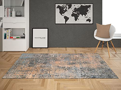 Whiteline Modern Living Celia Decorative Polyester and Cotton Rug