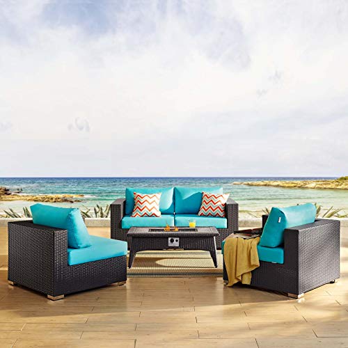 Modway EEI-3724-EXP Convene 3 Piece Set Outdoor Patio with Fire Pit,