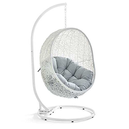 Modway Hide Outdoor Patio Swing Chair with Stand