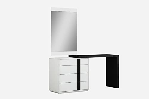 Whiteline Modern Living Kimberly Dresser Extension ONLY in High Gloss Black or White