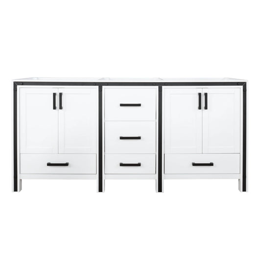 Ziva 72" White Vanity Cabinet Only