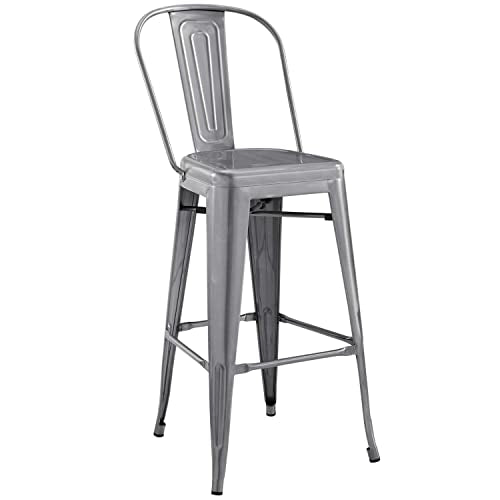 Modway Promenade Modern Aluminum Bistro Bar Stool