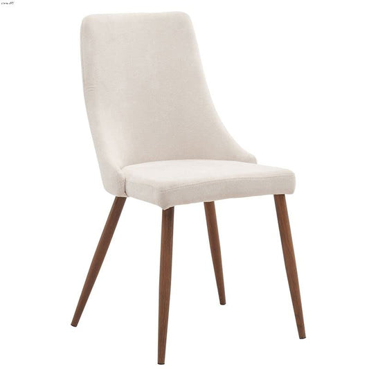 WHI , Beige Mid Century Modern Side Chair, Set of 2