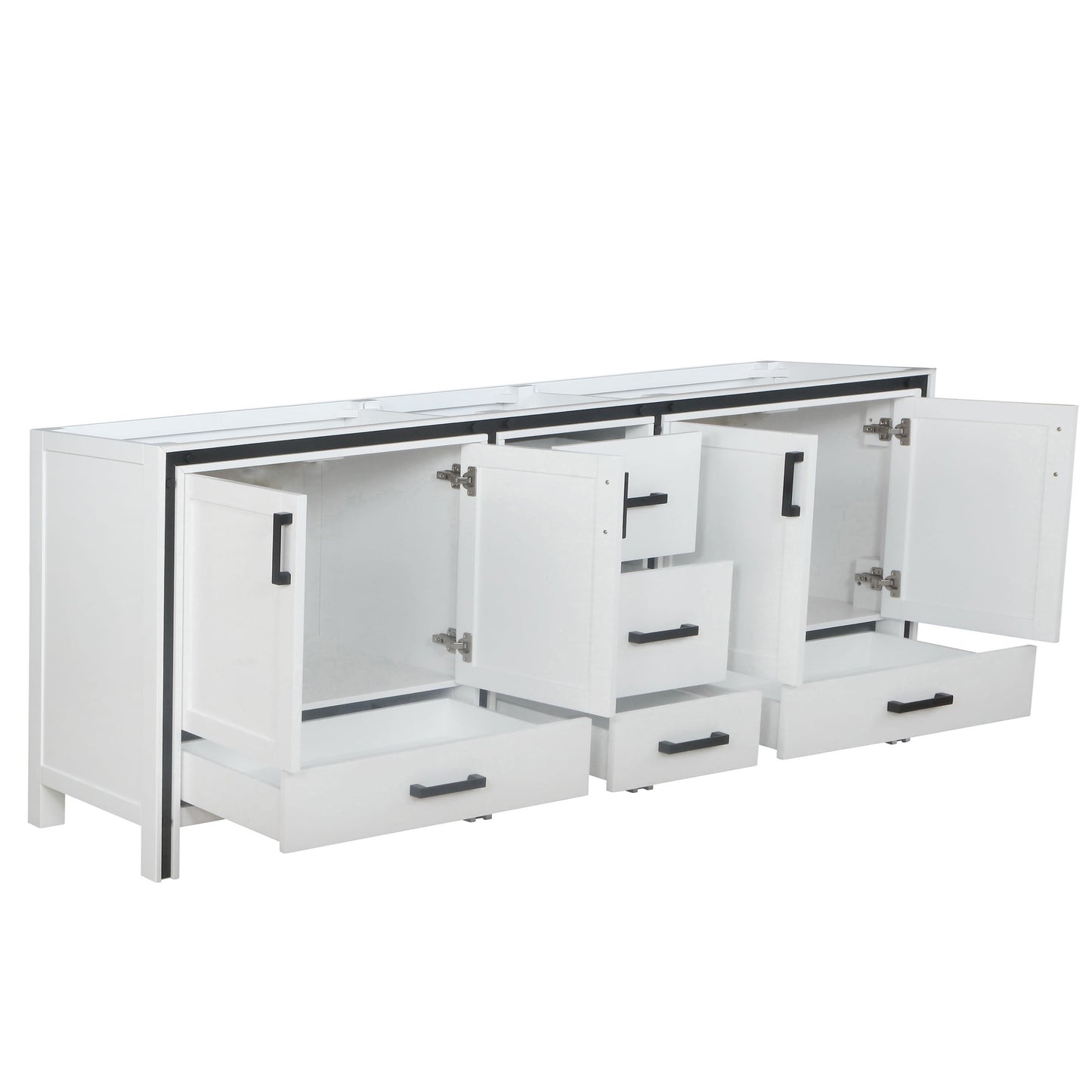 Ziva 84" White Vanity Cabinet Only