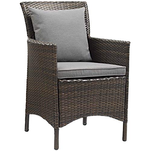 Modway Conduit Outdoor Patio Wicker Rattan Dining Armchair