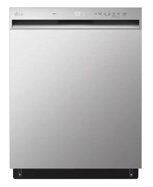 LG Front Control Dishwasher with QuadWash LDFN3432T