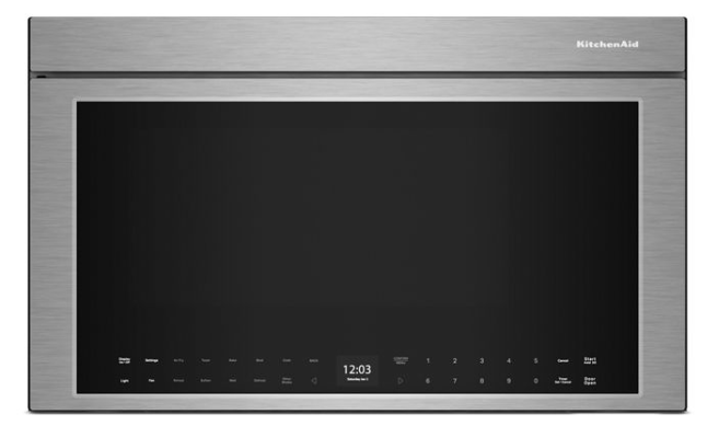 KitchenAid Multifunction Over-the-Range Microwave Oven with Flush Built-In Design KMMF530P