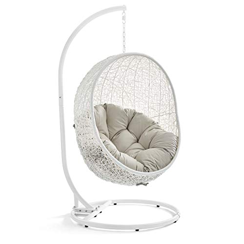 Modway Hide Outdoor Patio Swing Chair with Stand