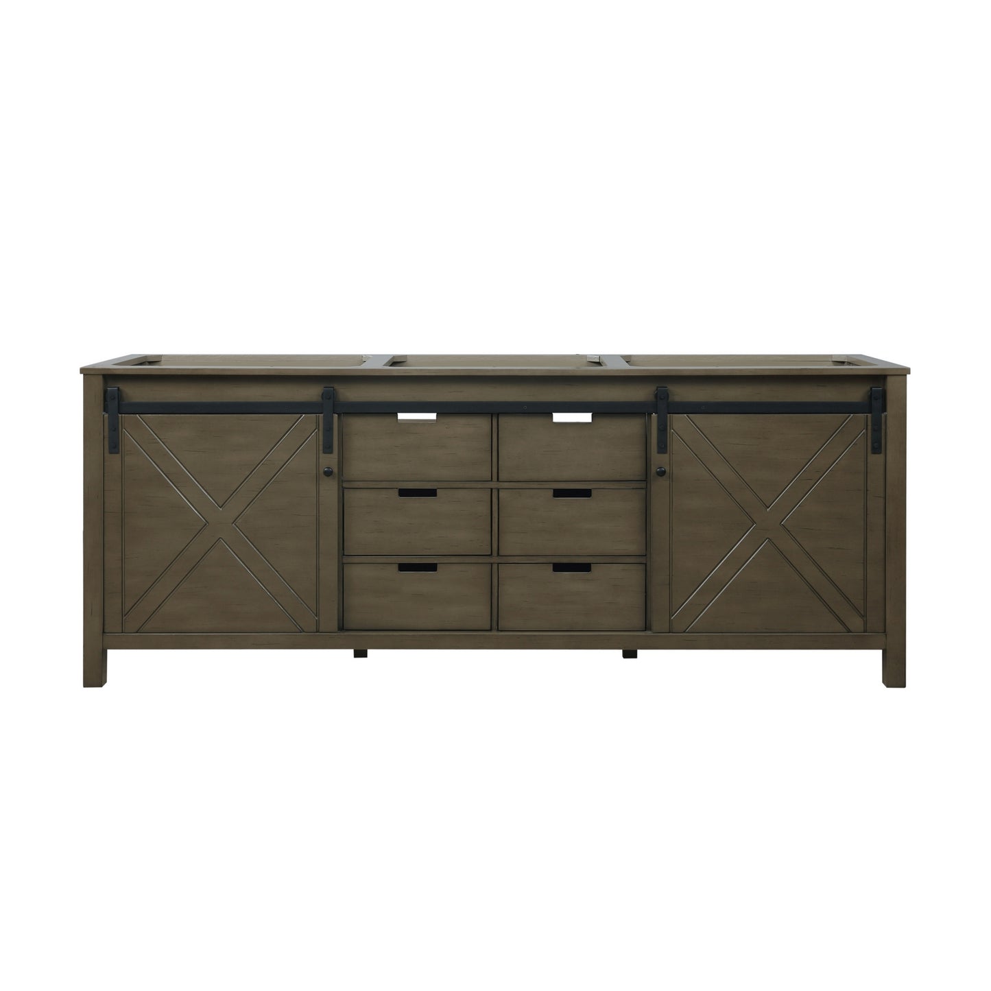 Marsyas 84" Rustic Brown Vanity Cabinet Only