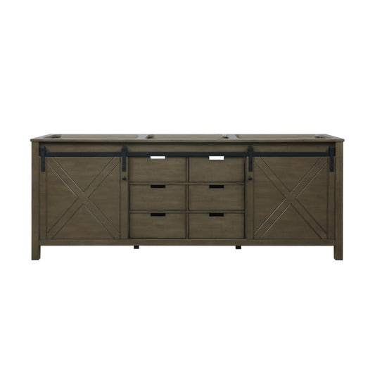 Marsyas 84" Rustic Brown Vanity Cabinet Only