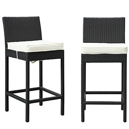 Modway LexMod Lift Patio Chair Bar Stools, Set of 2