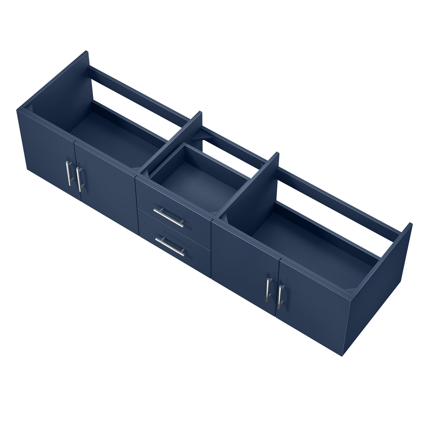 Geneva 80" Navy Blue Vanity Cabinet Only