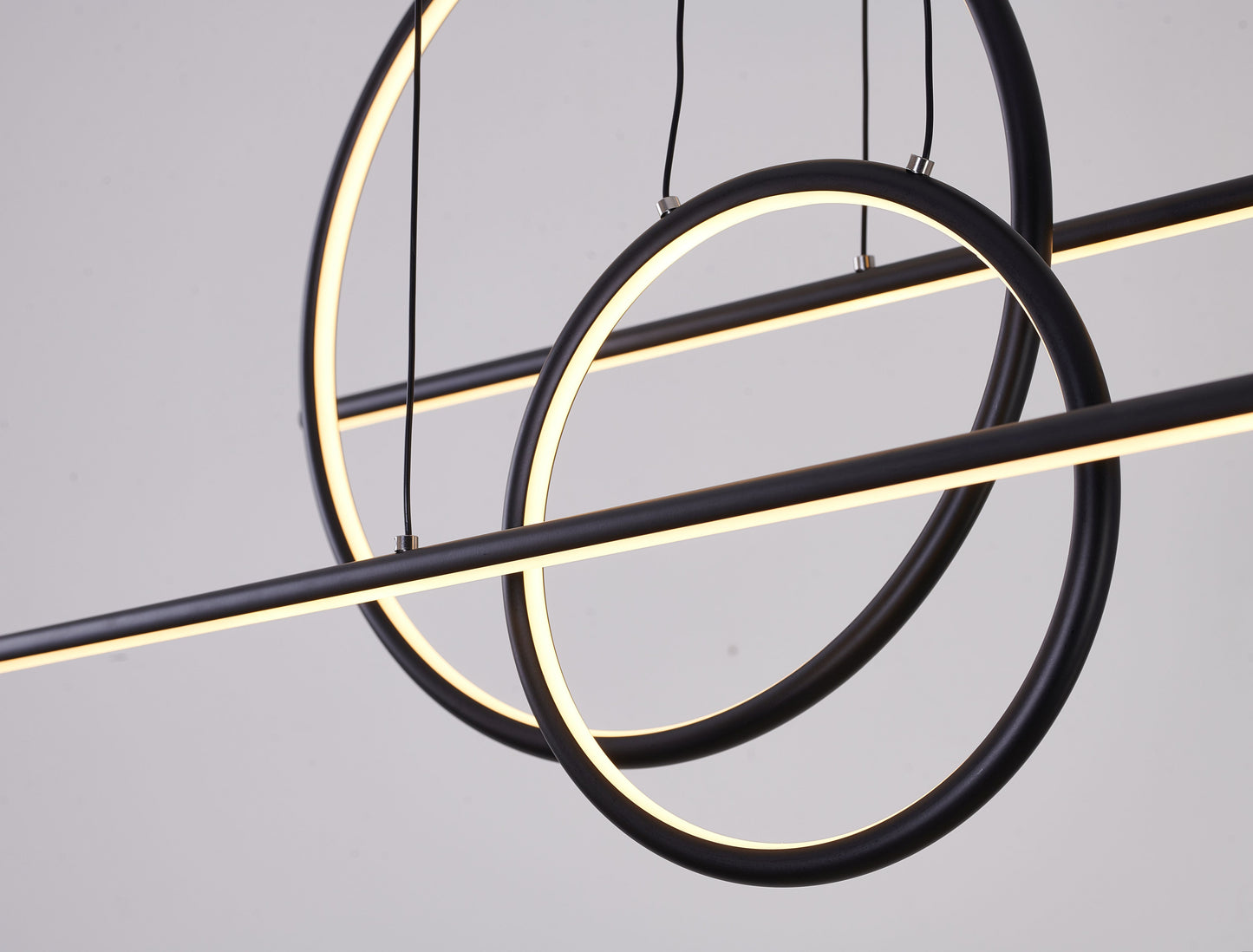 Black LED Chandelier - FIT13C57B