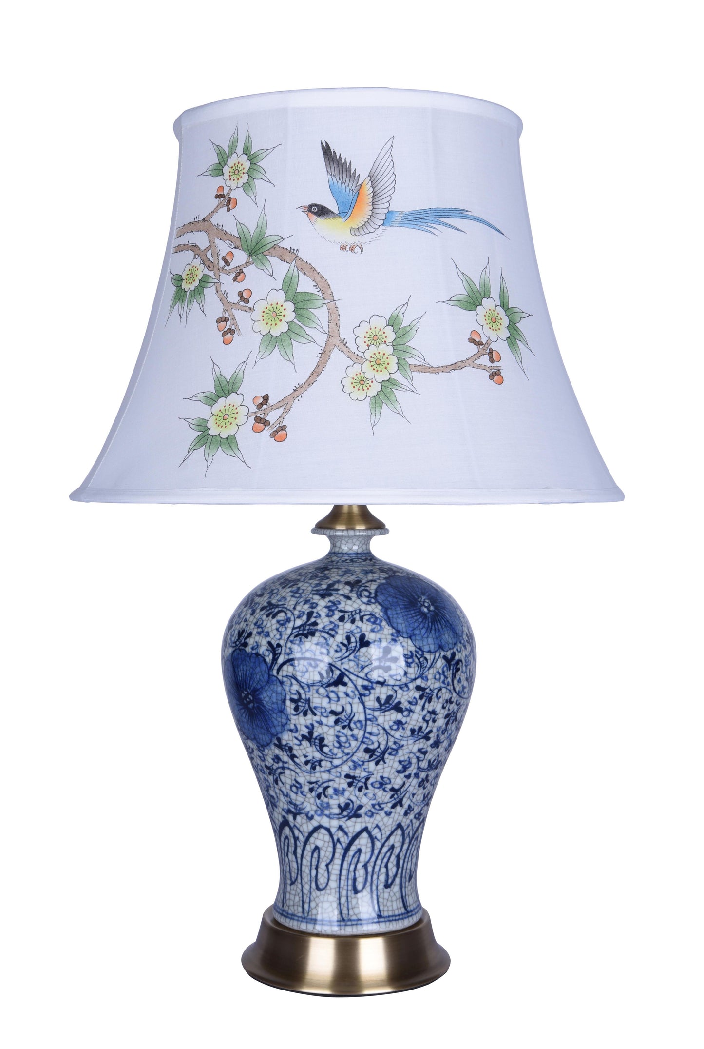 Blue& White Table Lamp - FUM03T8B