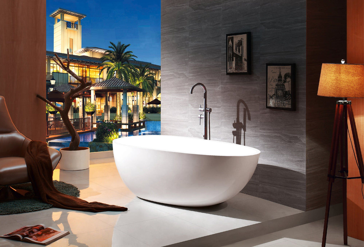 Cartisan Design 67-inch BT-1893 Modern Freestanding Bathtub (Acrylic)