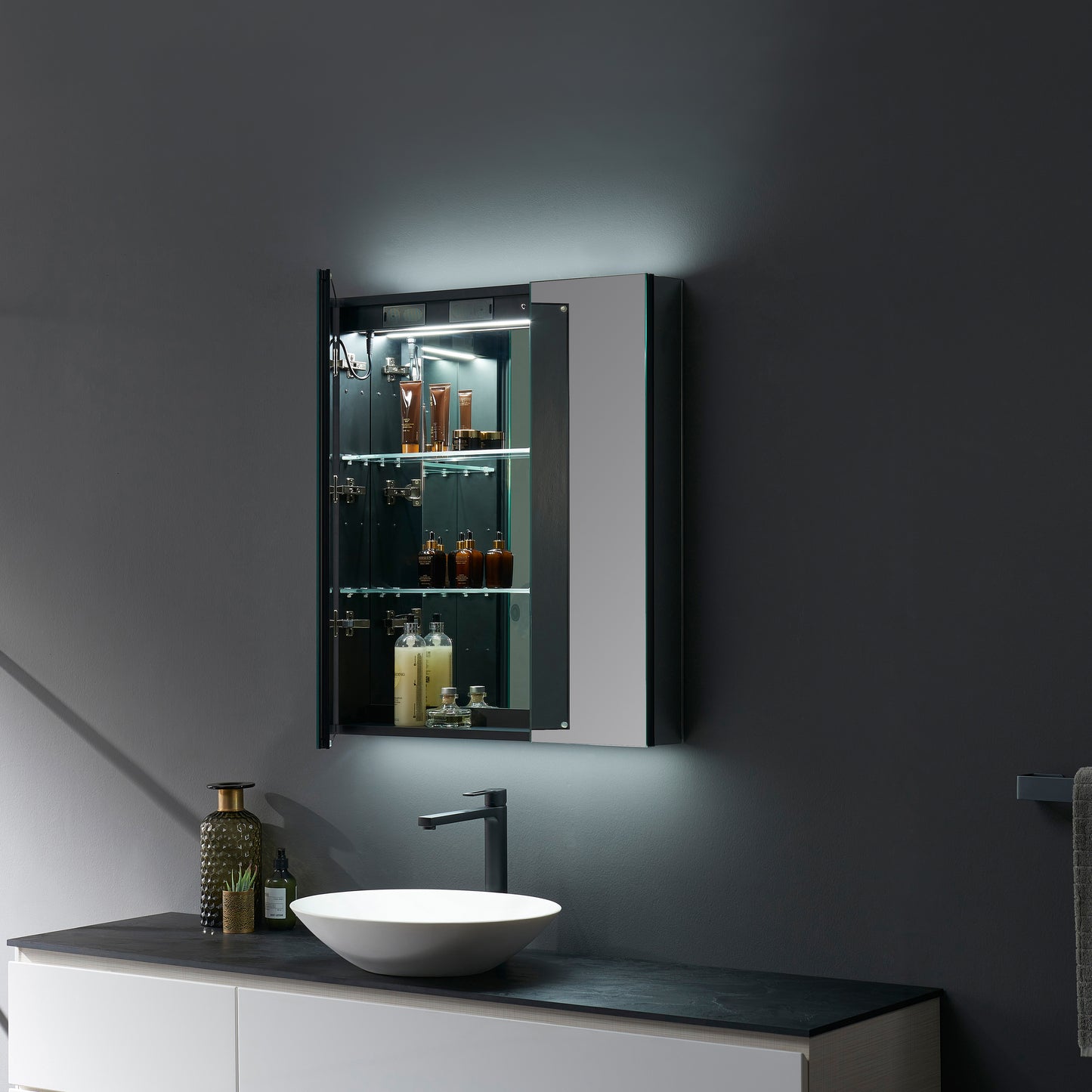 Savera 30" Widex32" Tall LED Medicine Cabinet w/ Defogger