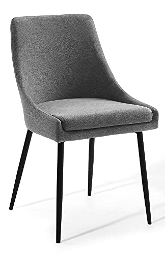 Modway Viscount Upholstered Fabric Side Dining Chairs Set of 2