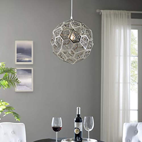 Modway Strive Contemporary Modern Geometric Stainless Steel Ceiling Light Pendant Light Chandelier In