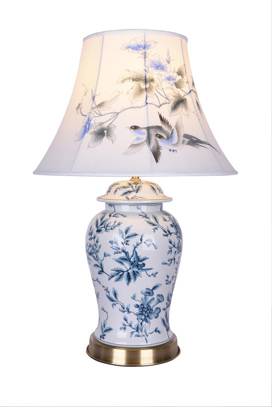 Blue& White Table Lamp - FUM01T9B