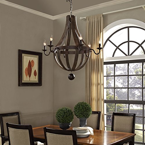 Modway EEI-1570 Ballista Chandelier, 36" x 36" x 38", Antique Brass