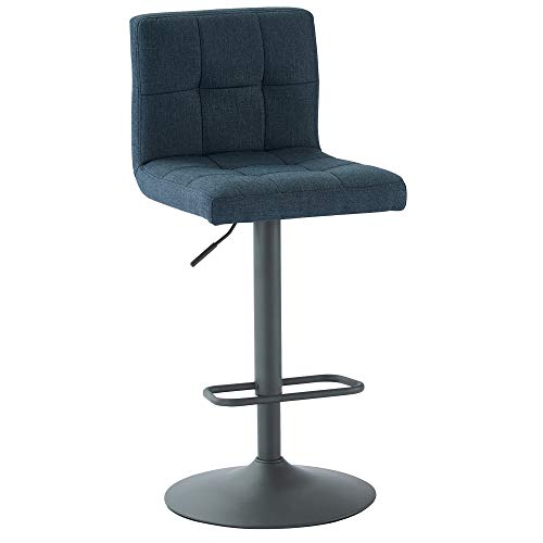 WHI , Blue Grey Adjustable Height Bar Stool, Set of 2