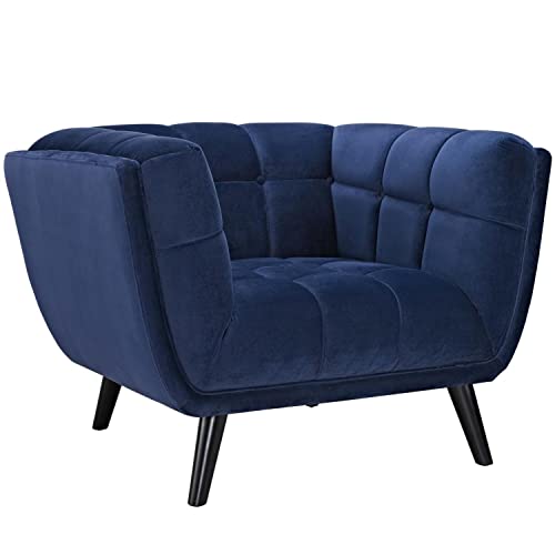 Modway Bestow Mid-Century Armchair Upholstered Velvet Fabric Button