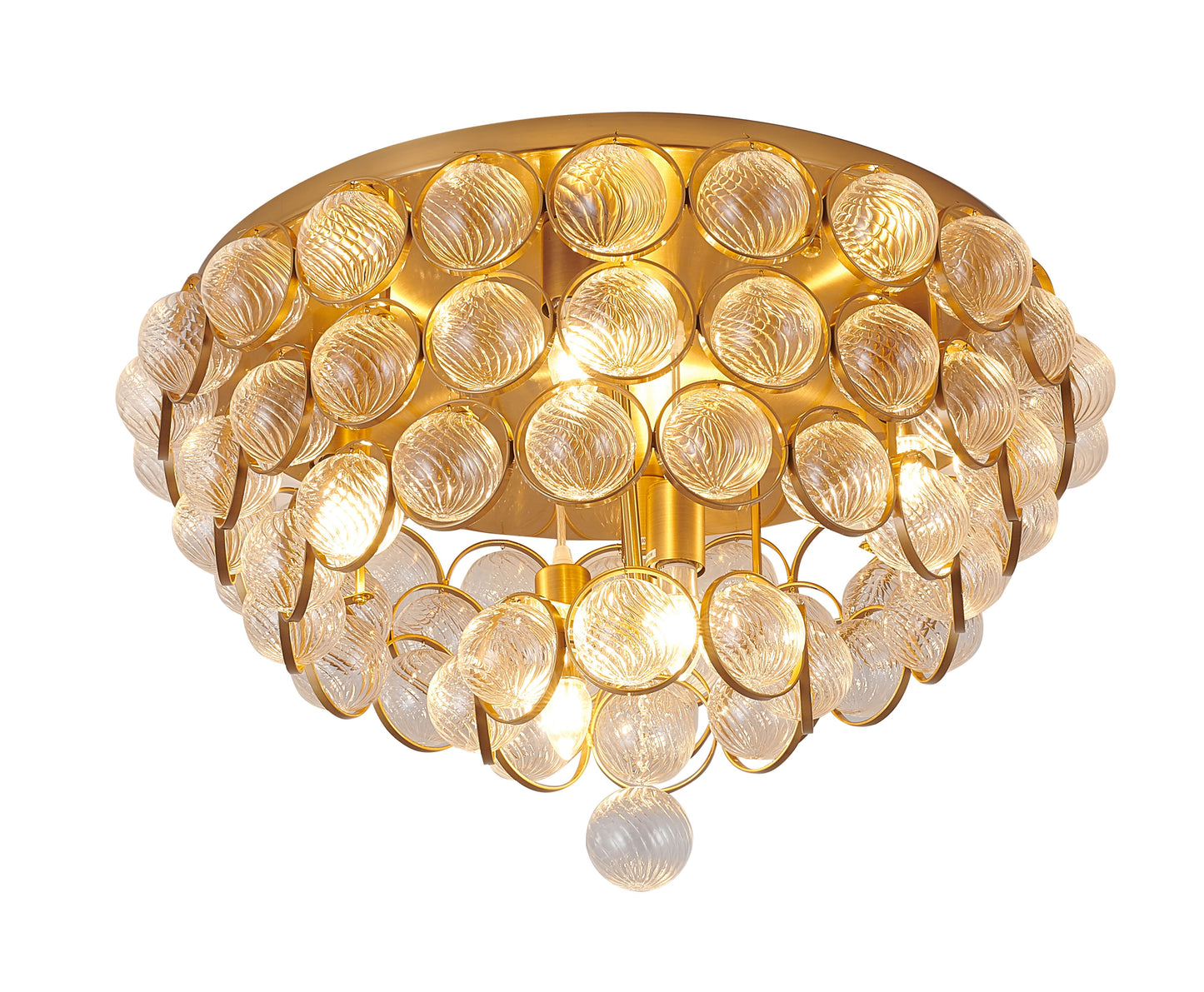 Brass Semi Flush Mount - BE13C24BR