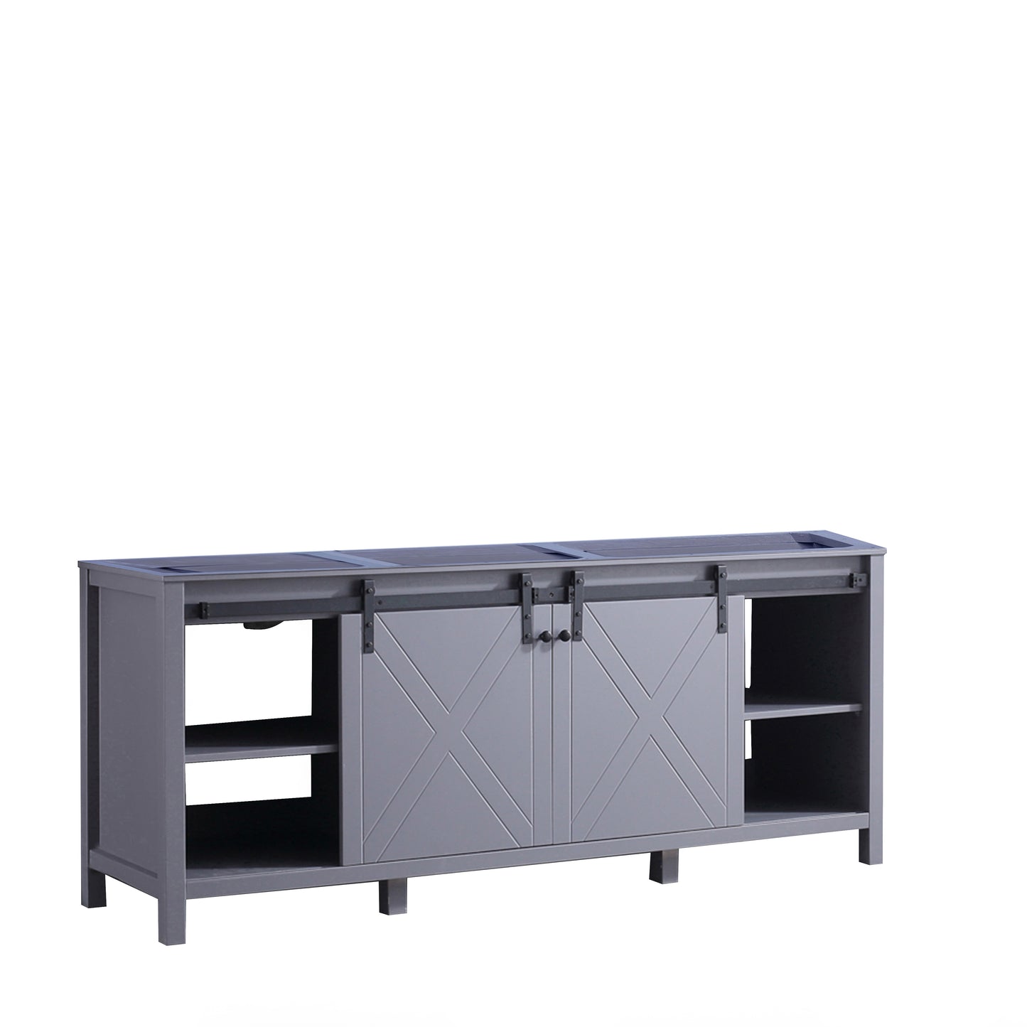 Marsyas 80" Dark Grey Vanity Cabinet Only