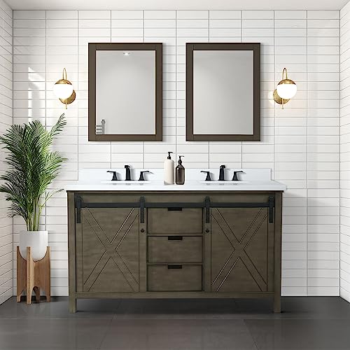 Lexora Marsyas Bath Vanity and Cultured Marble Countertop