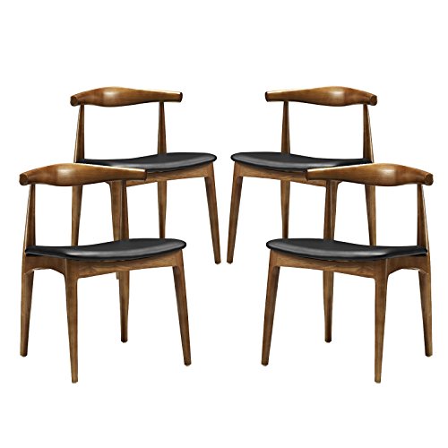 Modway Tracy Dining Side Chair in Black