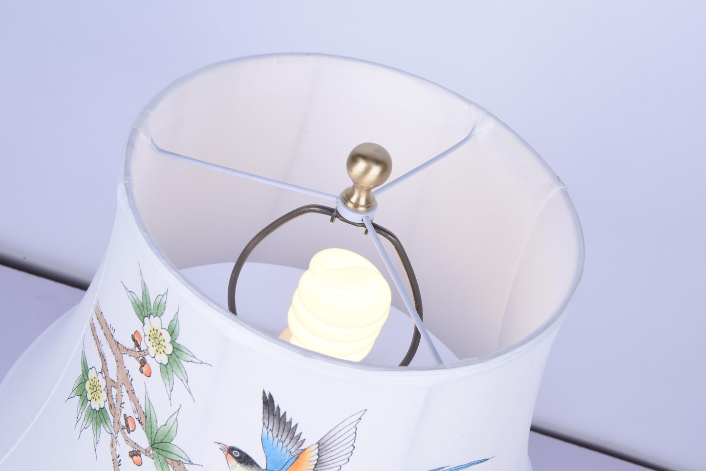 Blue& White Table Lamp - FUM03T8B