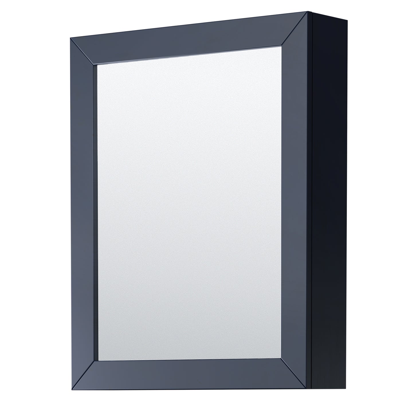 Daria 30 Inch Single Bathroom Vanity in Dark Blue, No Countertop, No Sink, Medicine Cabinet