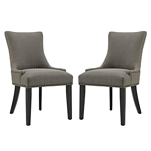 Modway Marquis Fabric Dining Chair in Beige