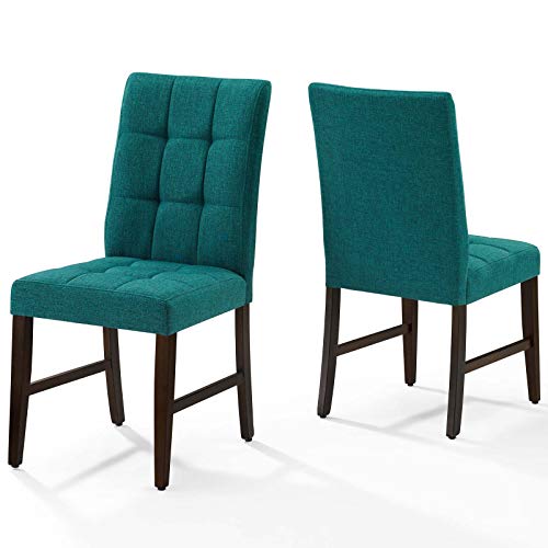 Modway Promulgate Biscuit Tufted Upholstered Fabric Dining Side Chair