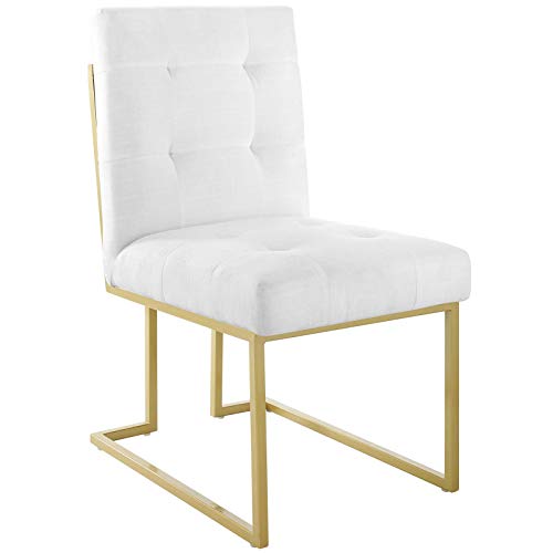 Modway Privy Stainless Steel Upholstered Fabric Bar Stool