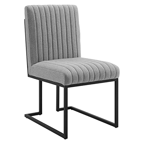 Modway Indulge Channel Tufted Fabric Dining Chair