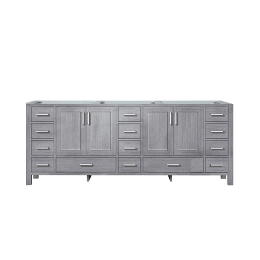 Jacques 84" Distressed Grey Vanity Cabinet Only