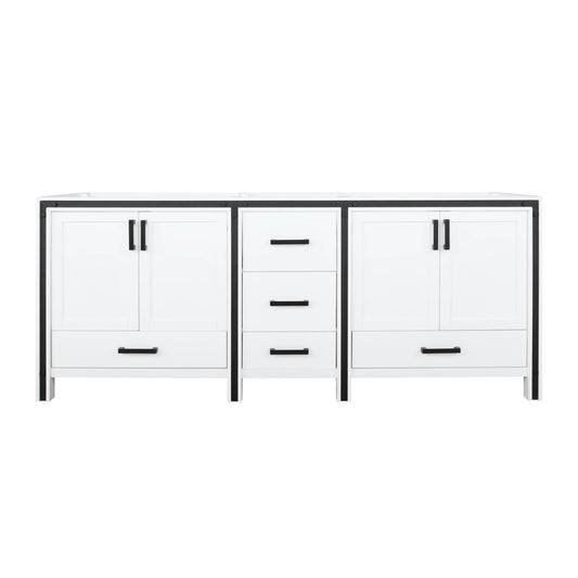 Ziva 80" White Vanity Cabinet Only